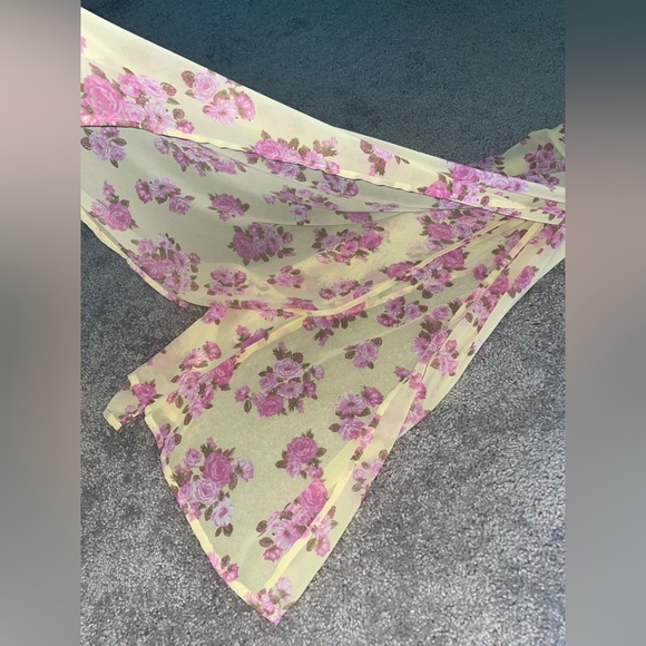 Dress yellow and pink floral maxi dress forever 21 PRICE DROP - Picture 12 of 12